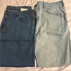 Blue and Light Blue Denim Jeans